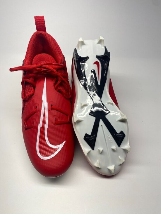 Nike Men’s Alpha Menace Pro 3 Mid Football Cleats CT6649-616 Red/White Sz 10 main image 2